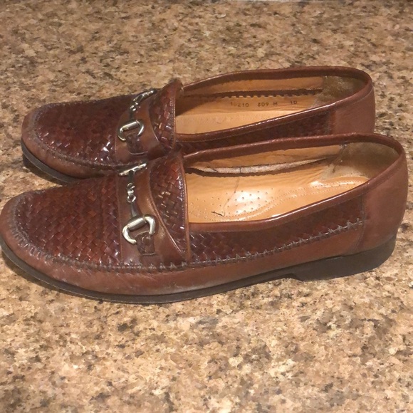 Mezlan Men’s Leather Woven Bit Loafer Size 10 - Picture 2 of 8